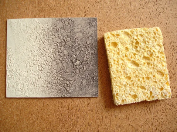 imprinting texture from sponge
